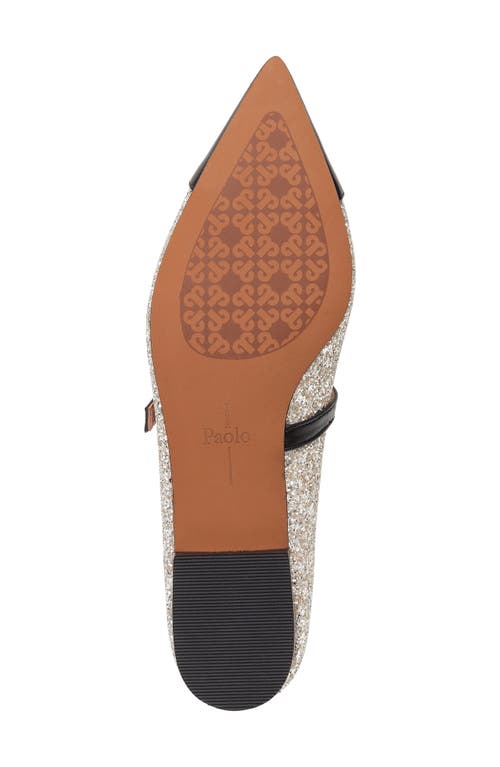 Shop Linea Paolo Niara Flat In Light Gold/black