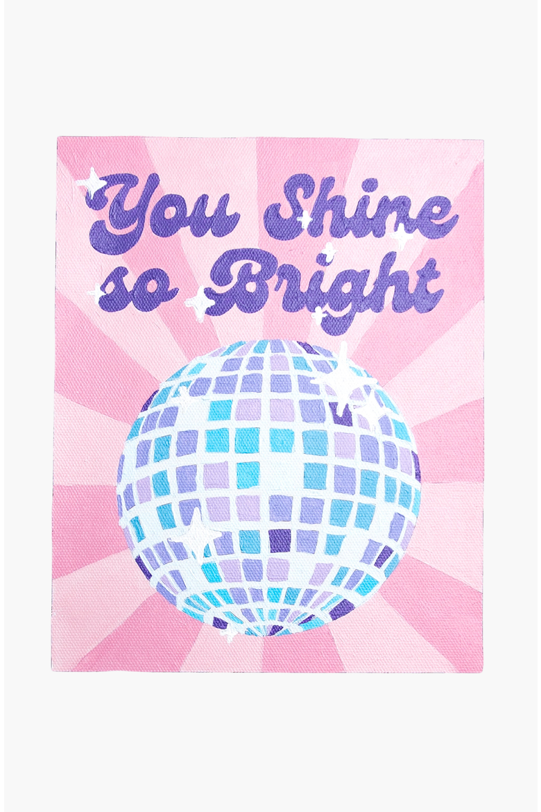 You Shine So Bright Paint by Numbers Kit, Alternate, color, Pink / Purple