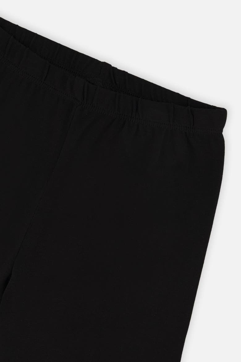 Organic Cotton Shimmer Star Jersey Leggings, Alternate, color, Black