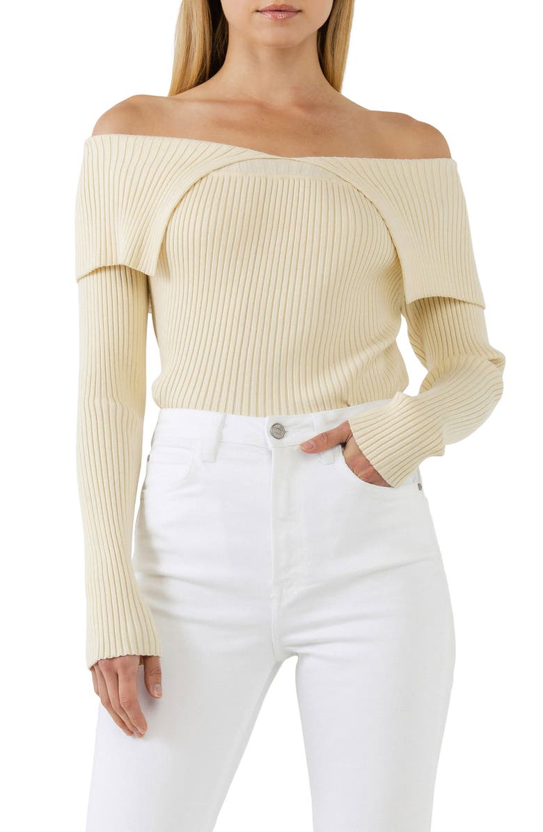 Endless Rose Off the Shoulder Sweater, Alternate, color,