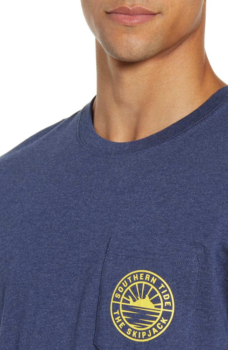 Southern Tide Dawn of Skipjack Pocket T-Shirt, Alternate, color, 