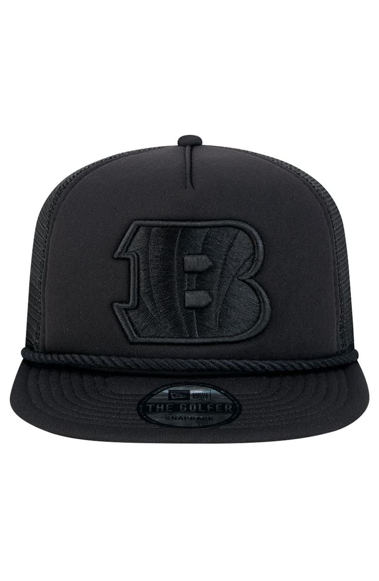 New Era Men's New Era Black Cincinnati Bengals Active Tone Golfer Snapback Hat, Alternate, color, Black