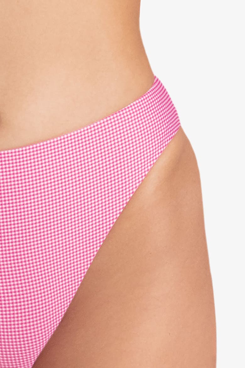Midi Slimmer Bottom, Alternate, color, Pink Gingham