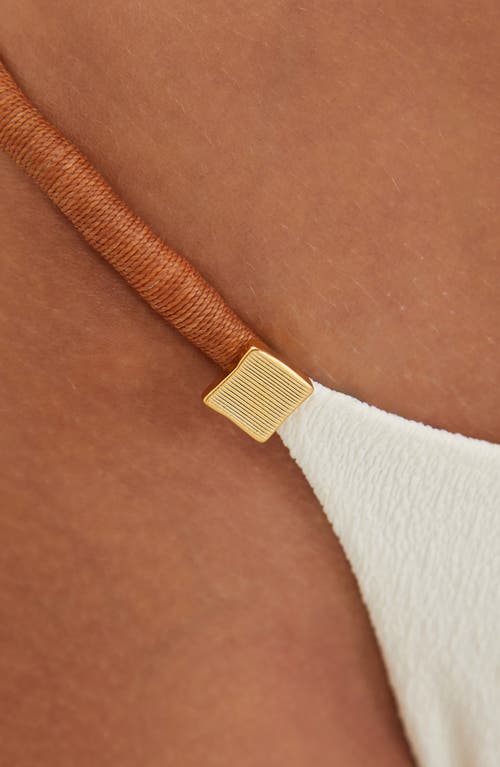 Vix Swimwear Firenze Aika Double Strap Bikini Bottoms In White