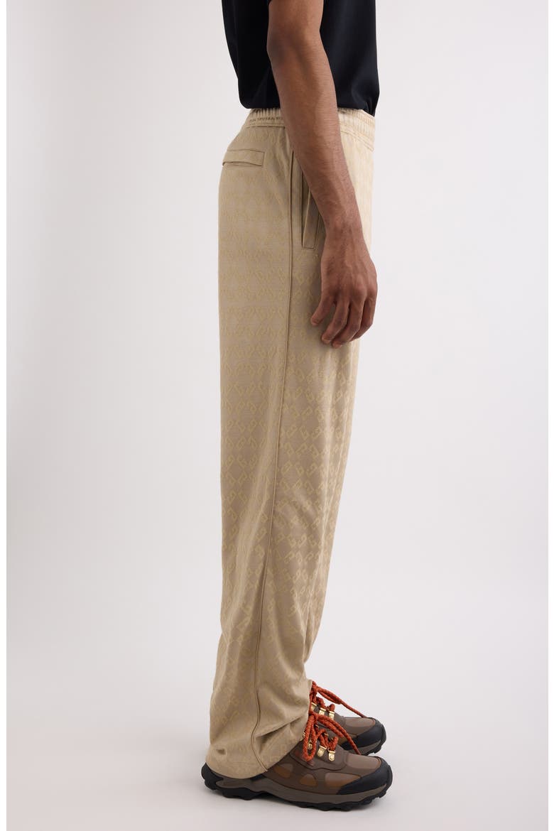 Monogram 72 Jacquard Track Pants, Alternate, color, BEIGE CAPPUCCINO