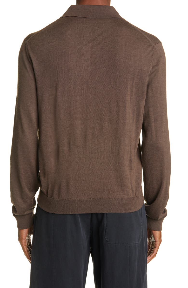 Lemaire Long Sleeve Polo, Alternate, color, 