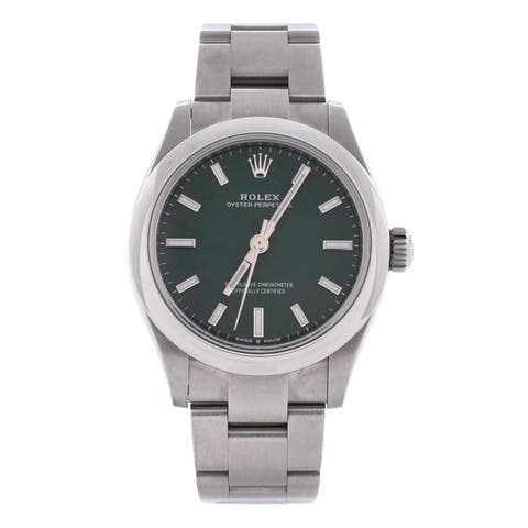 Oyster Perpetual Green Automatic Watch Stainless Steel 31