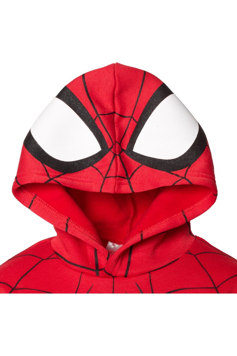 Spider-Man Cosplay Fleece Hoodie and Pants Set, Alternate, color, Spider Man Red Blue