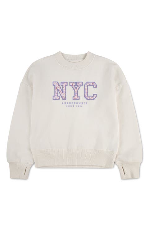 Kids' NYC Appliqué Graphic Sweatshirt (Little Kid & Big Kid)