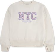 abercrombie kids Kids' NYC Appliqué Graphic Sweatshirt