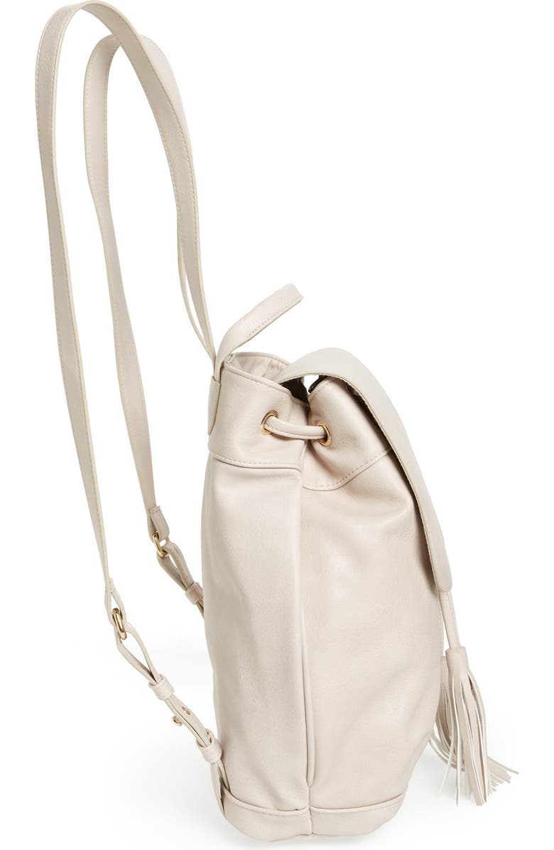 BP. Tassel Flap Faux Leather Backpack, Alternate, color,
