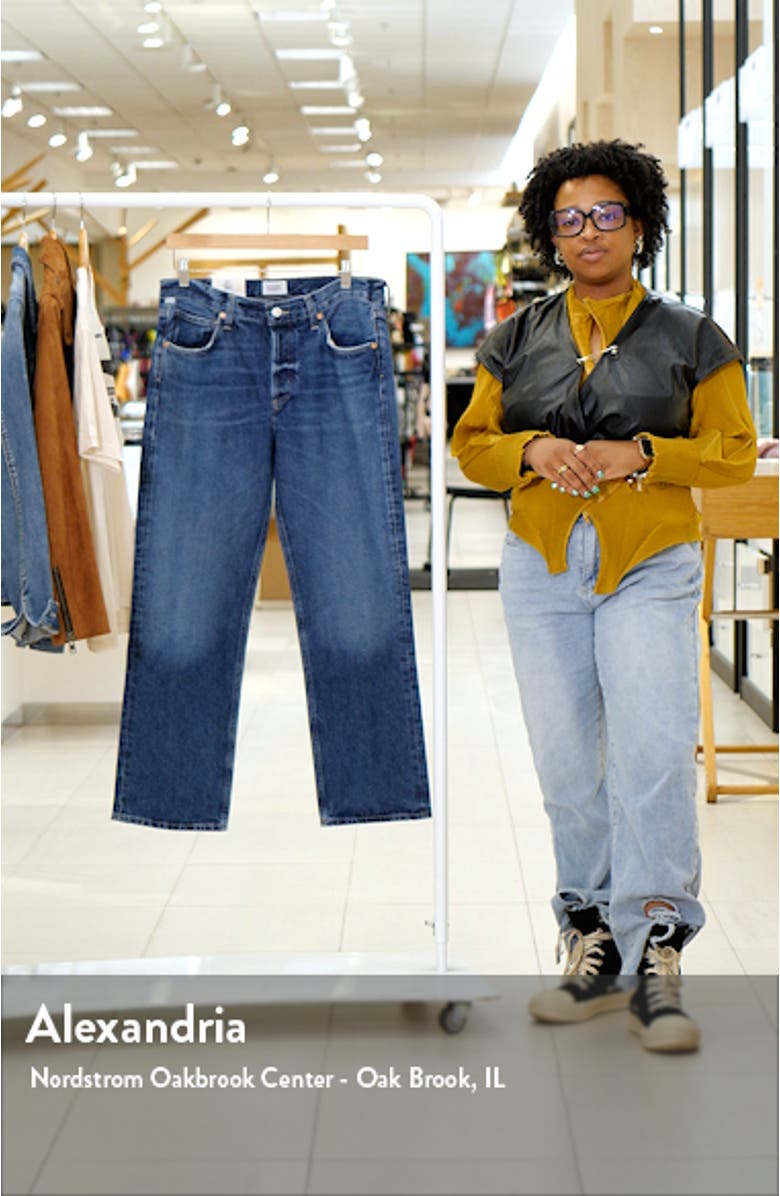 Neve Low Slung Relaxed Distressed Nonstretch Regenerative Cotton Jeans, sales video thumbnail