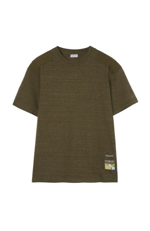 Landscape Label Cotton T-shirt