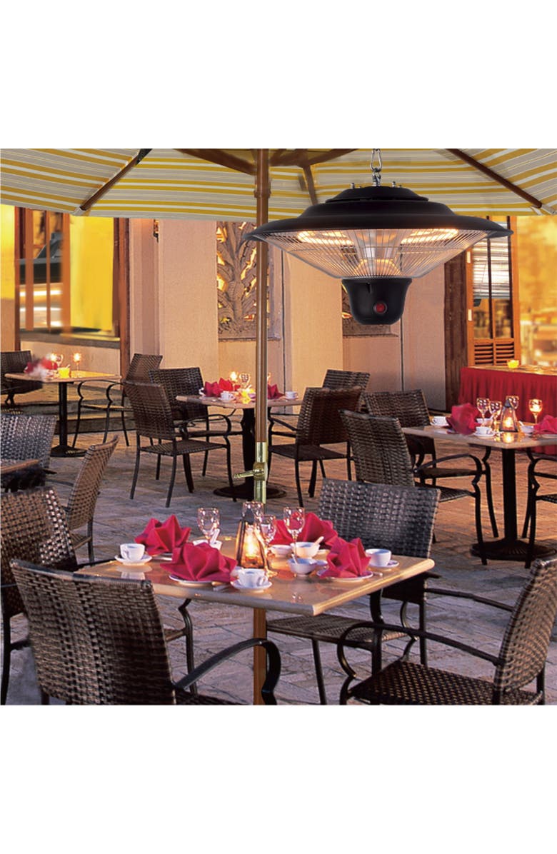 Optimus Garage-Outdoor Hanging Infrared Heater with Remote, Alternate, color,