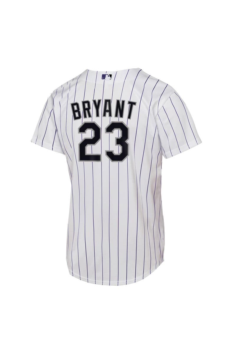 Nike Youth Nike Kris Bryant White Colorado Rockies Home Replica Player Jersey, Alternate, color, White