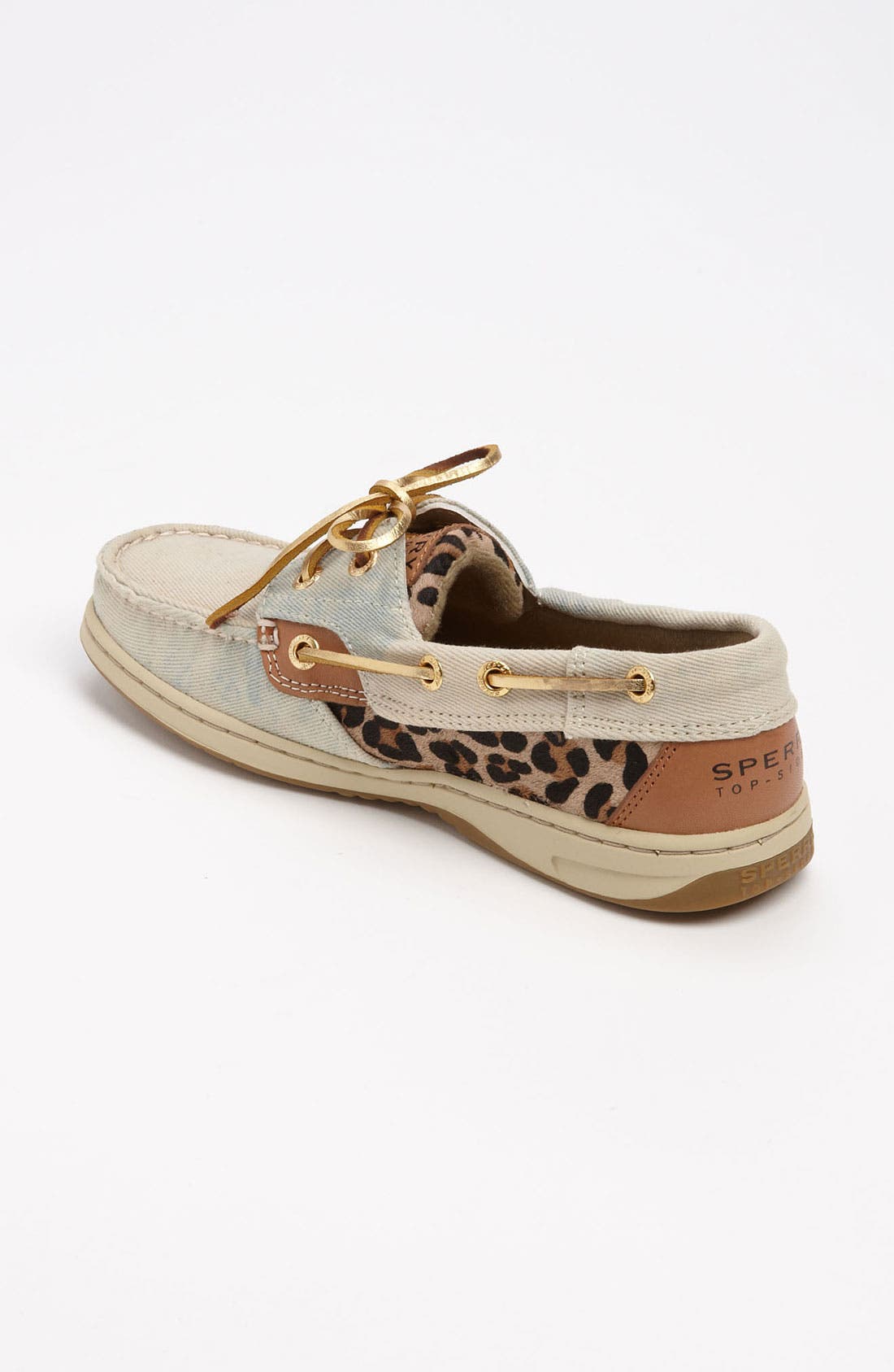 Sperry Top-Sider® 'Bluefish' Boat Shoe, Alternate, color, DENIM LEOPARD