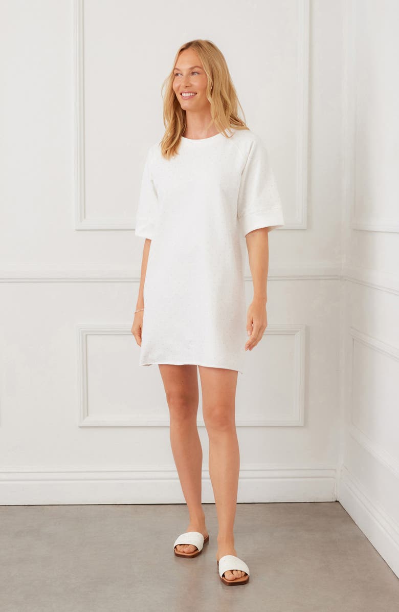 Karen Kane Embellished French Terry Shift Dress, Alternate, color, 