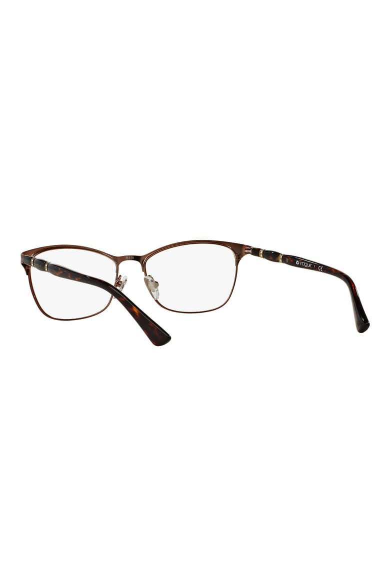 52mm Cat Eye Reading Glasses, Alternate, color, BROWN