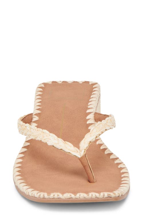 Dolce Vita Barty Flip Flop In Light Natural Raffia