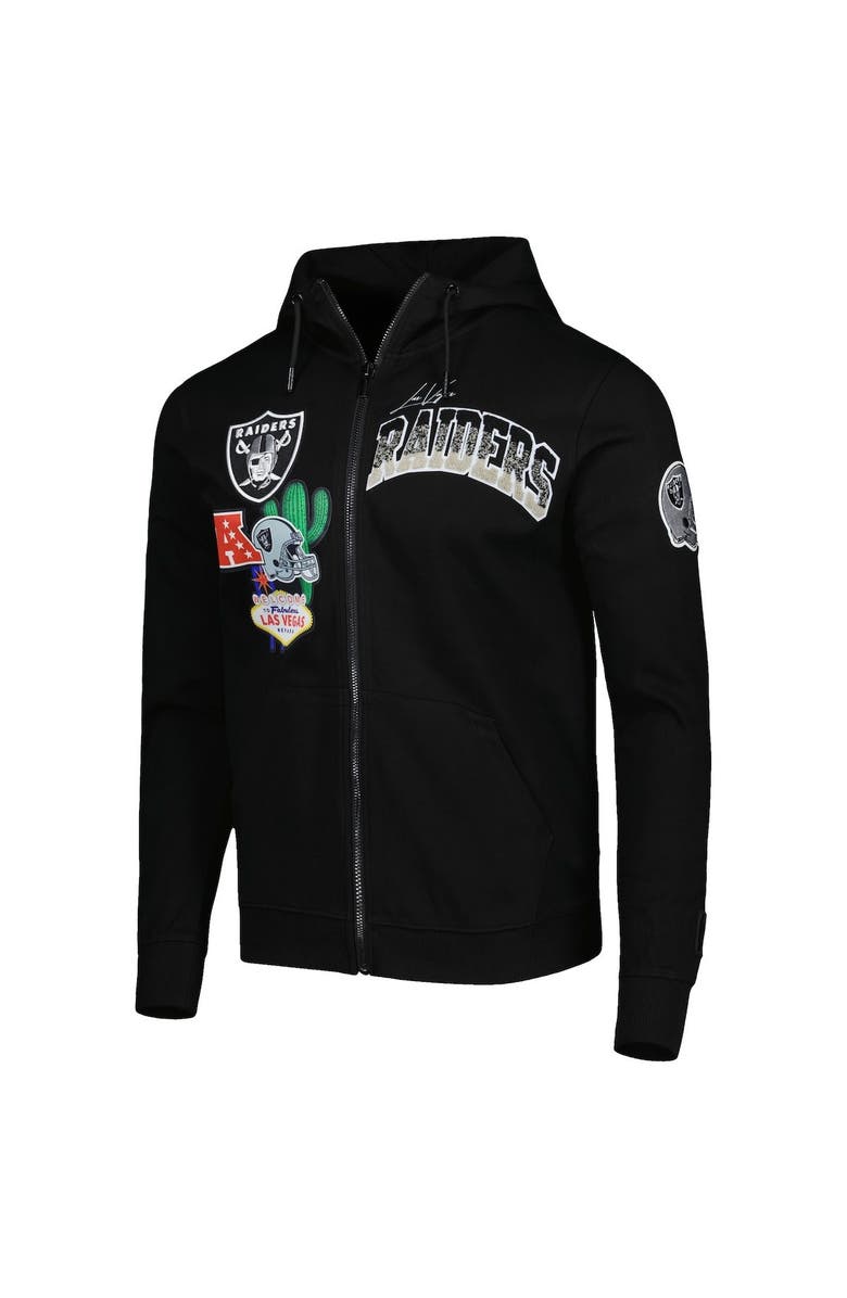 PRO STANDARD Men's Pro Standard Black Las Vegas Raiders Hometown Full-Zip Hoodie, Alternate, color, 