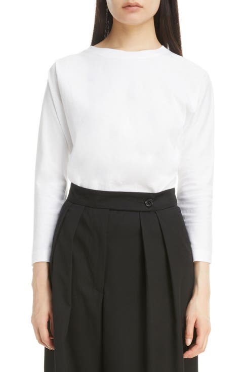 Helfar Draped Jersey Top