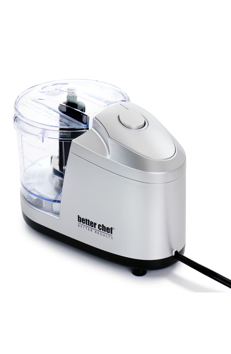 Better Chef 1.5 Cup Safety Lock Compact Chopper in Silver, Alternate, color, Silver