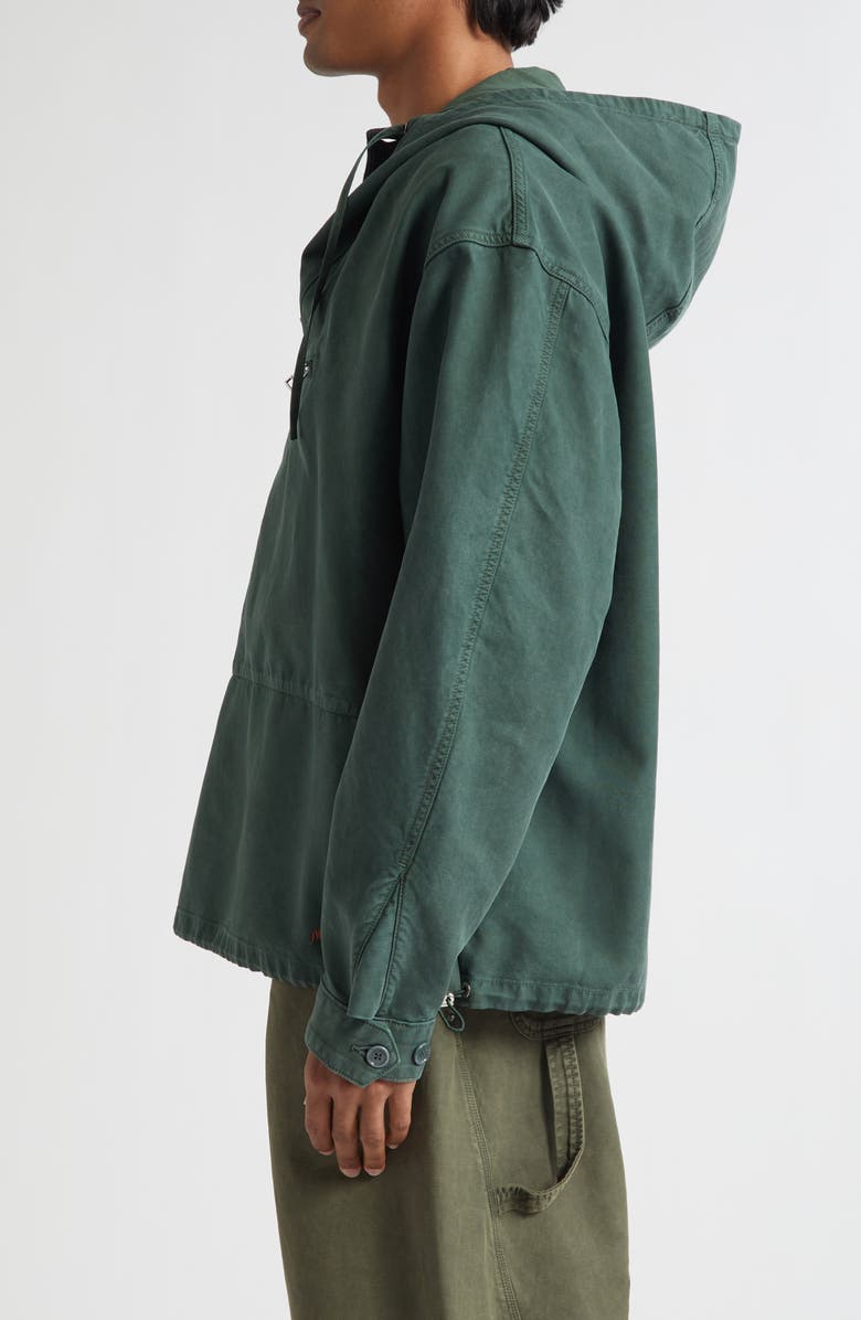 JW Anderson Garment Dye Anorak, Alternate, color, Pine