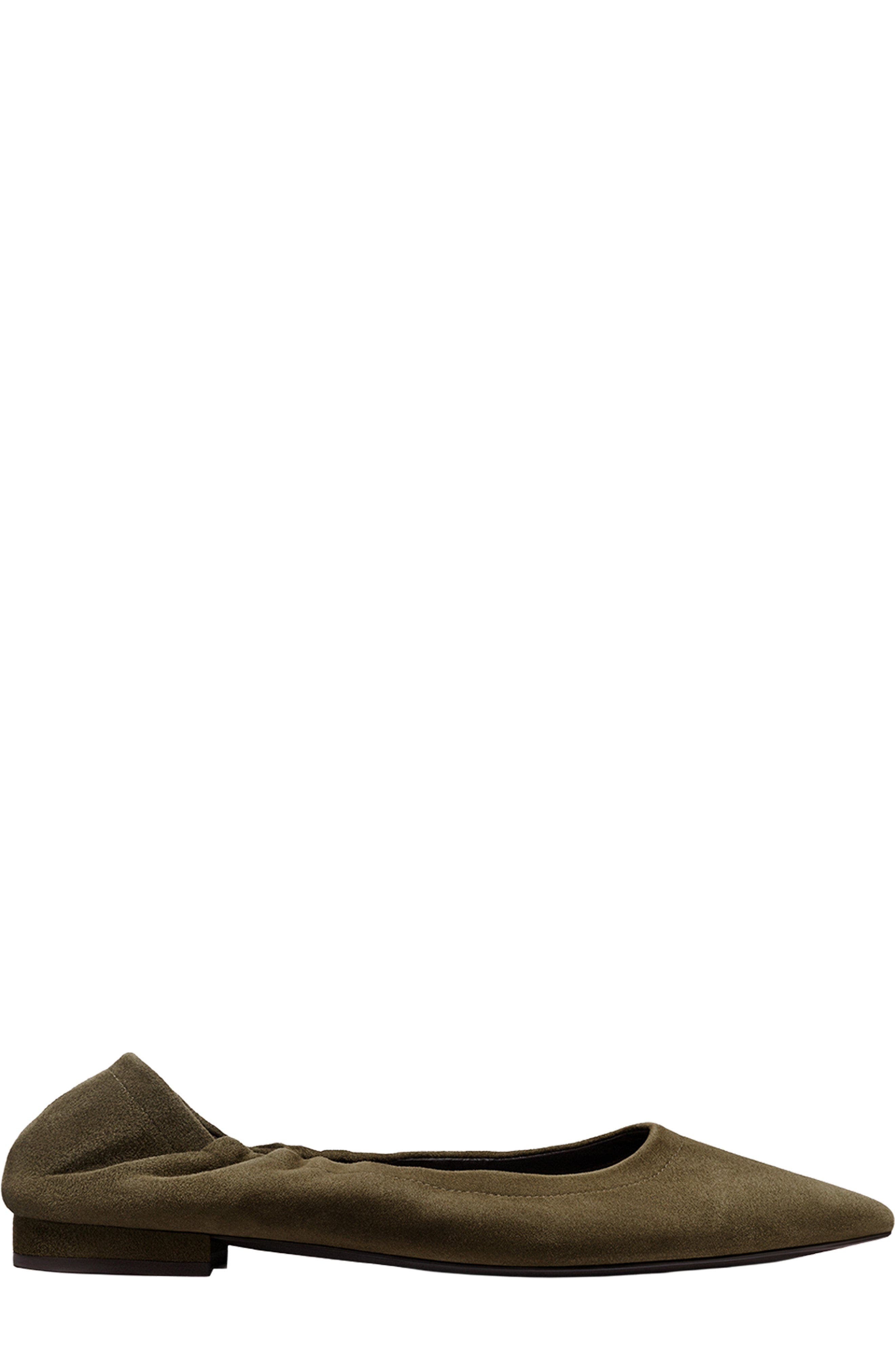The Roma Ballet Flat, Main, color, Moss Suede