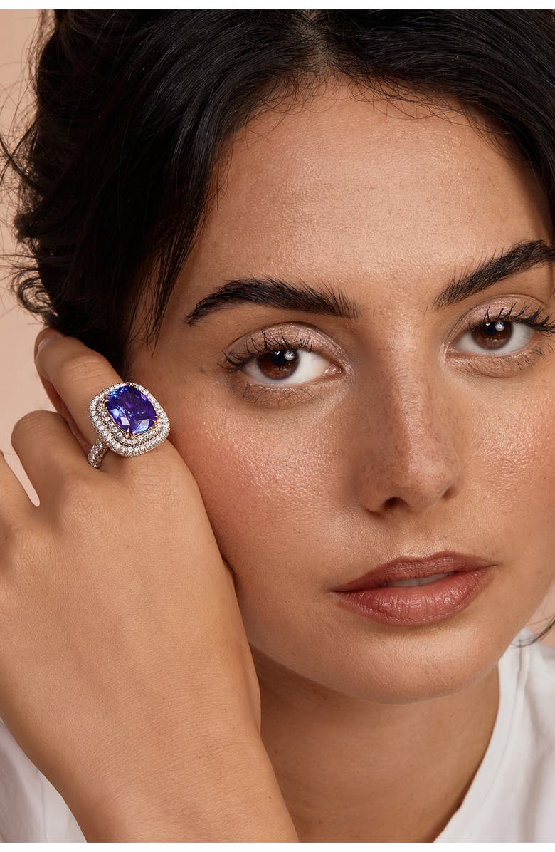 Bony Levy Collectors Diamond & Tanzanite Statement Ring, Alternate, color, 18K Yellow Gold