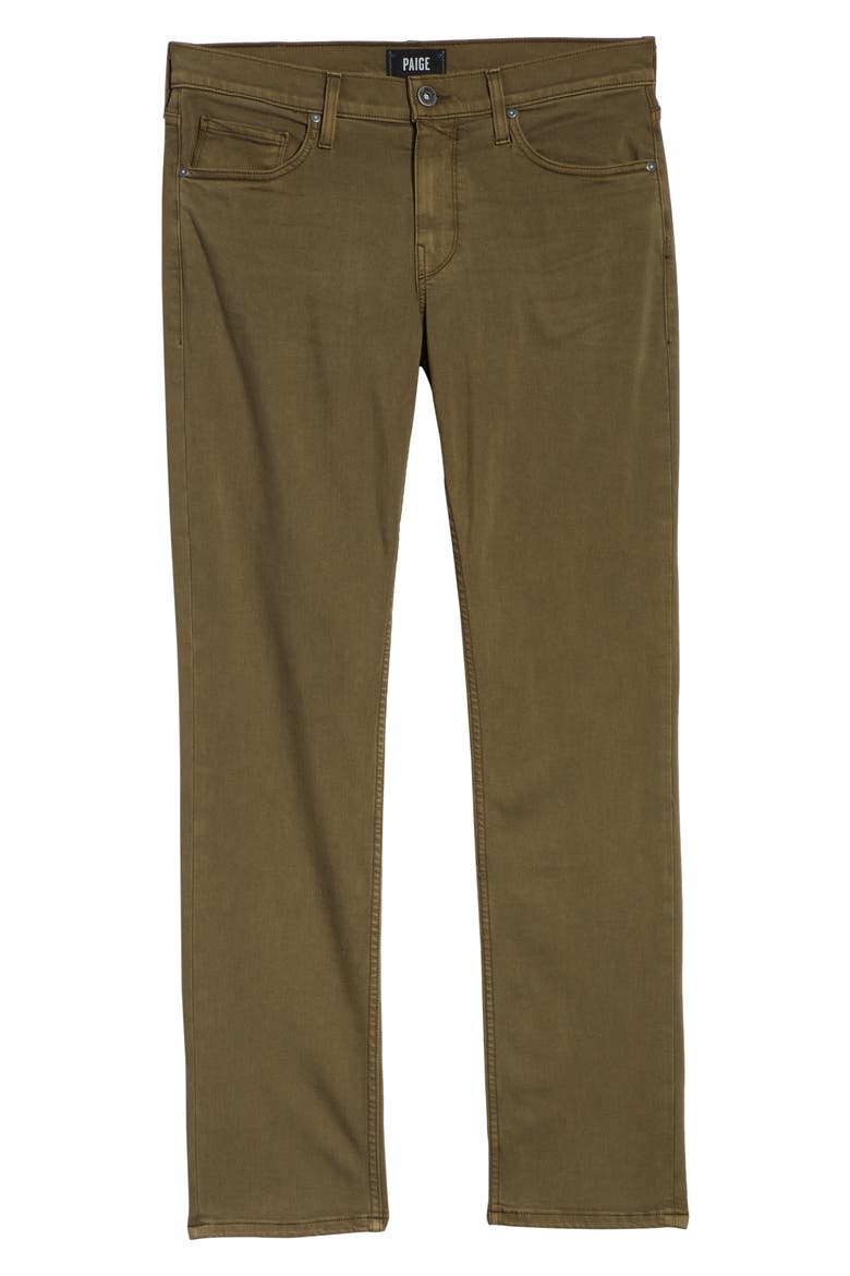 Transcend - Normandie Straight Leg Jeans, Alternate, color, VINTAGE ARTICHOKE