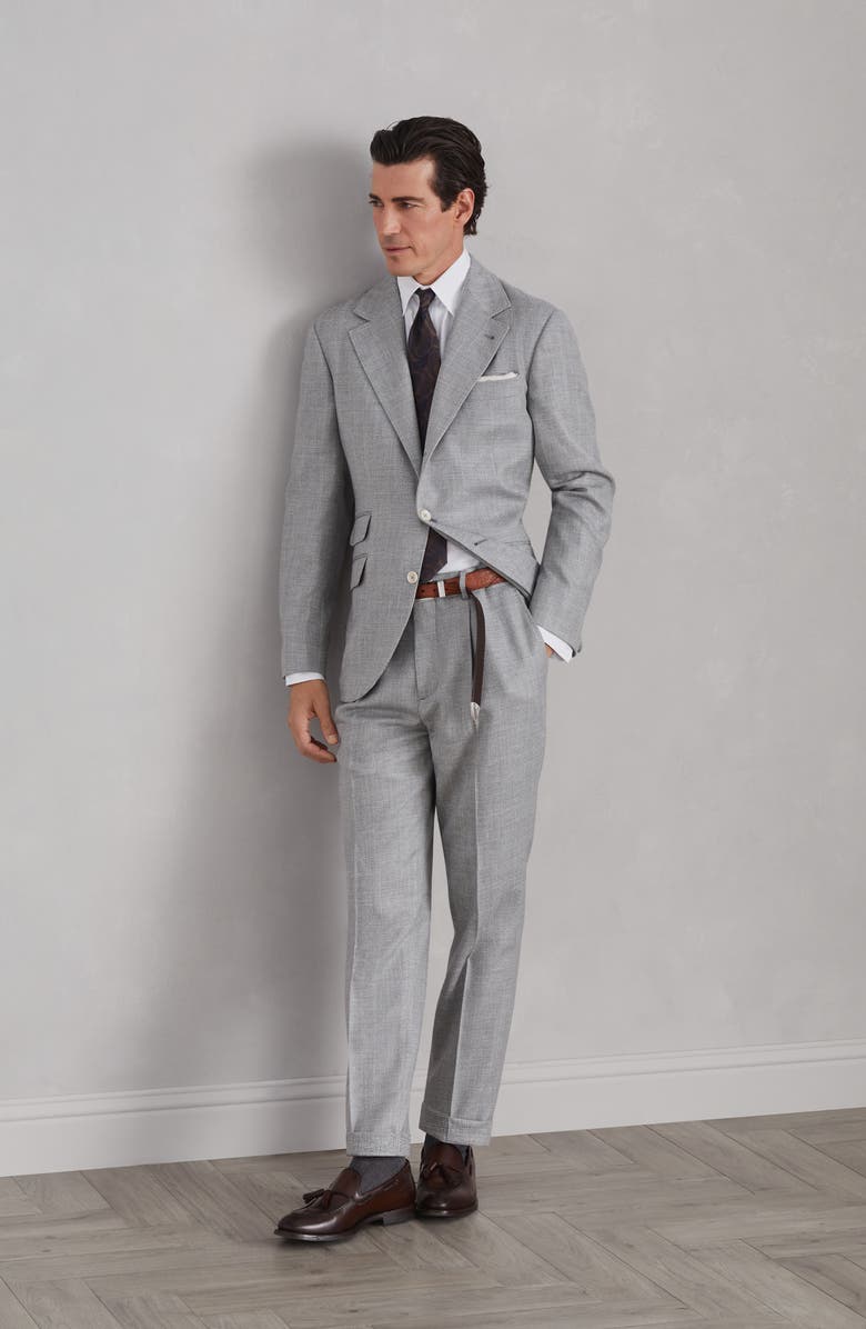 Brunello Cucinelli Chevron trousers, Alternate, color, 