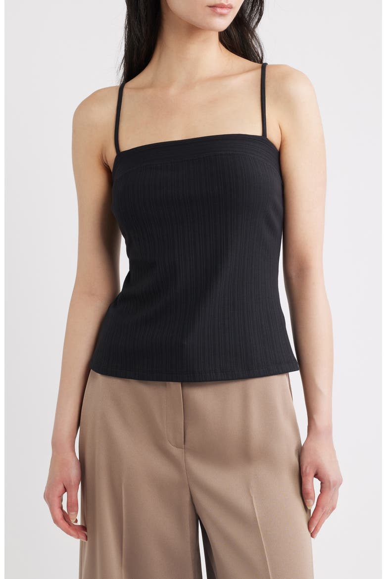 Stretch Camisole, Main, color, BLACK