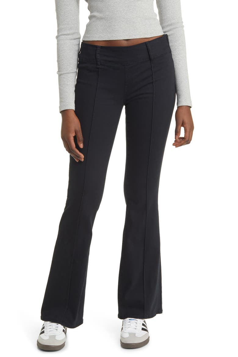 Low Rise Flare Jeans, Main, color, ANTHRACITE