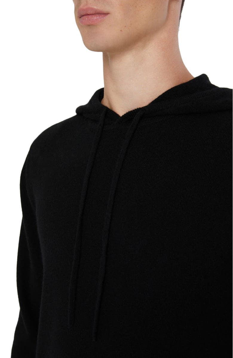 Onia 100% Cashmere Hooded Pullover, Alternate, color, Black