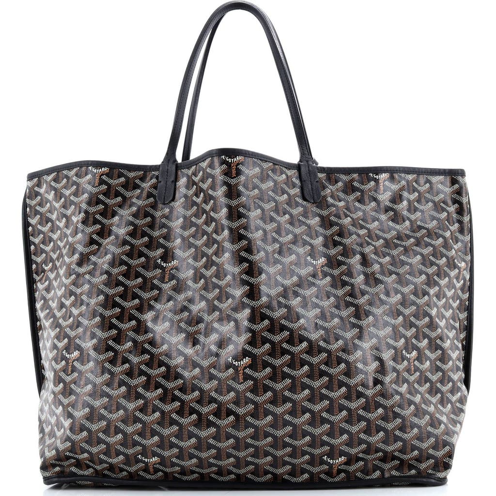 Pre-Owned Goyard Anjou Reversible Tote Coated Canvas GM in Black  product