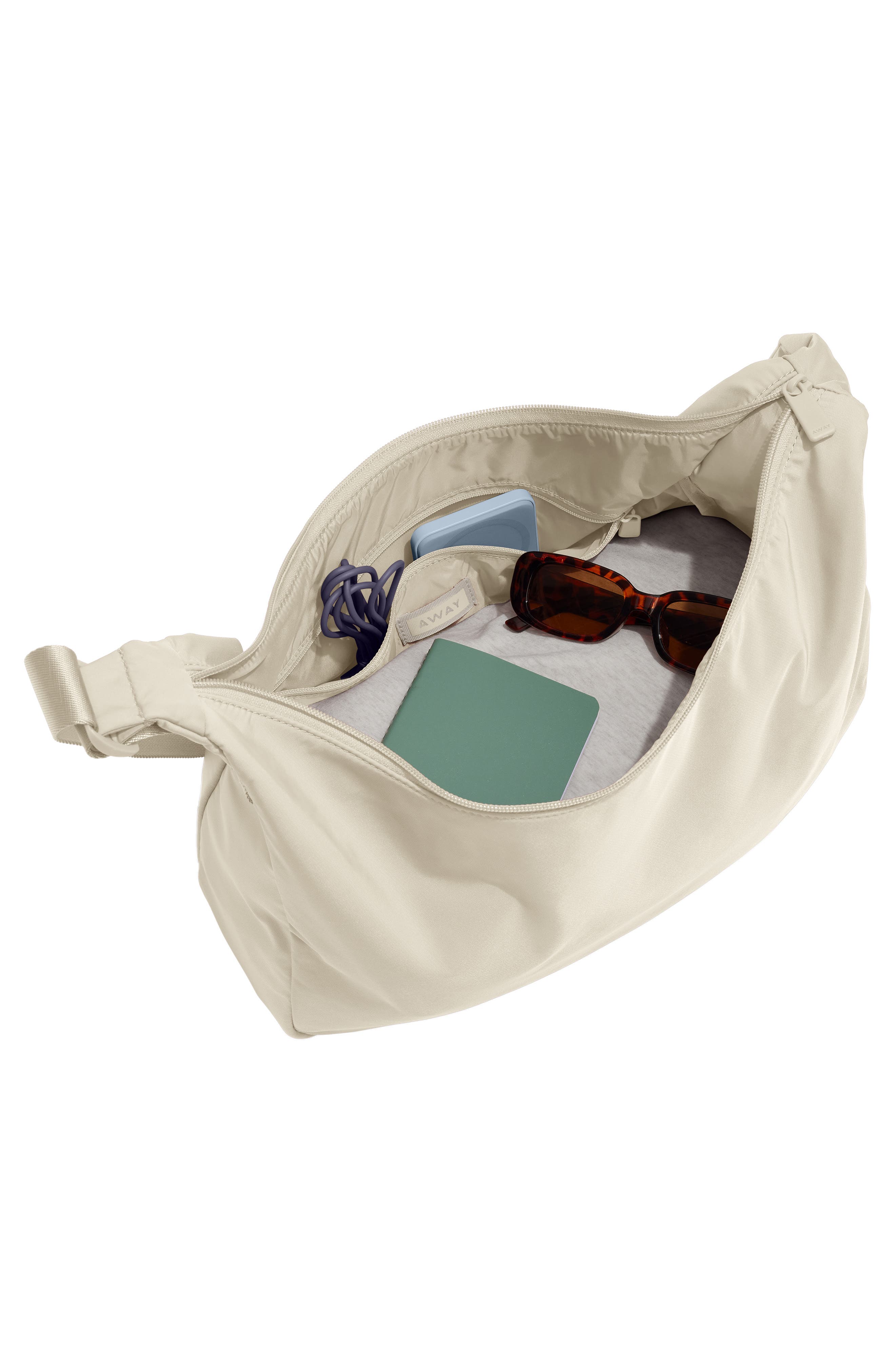 Large Featherlight Crossbody Bag, Alternate, color, SALT WHITE