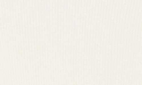 L'agence Reeves Button Shoulder Rib Turtleneck Top In White