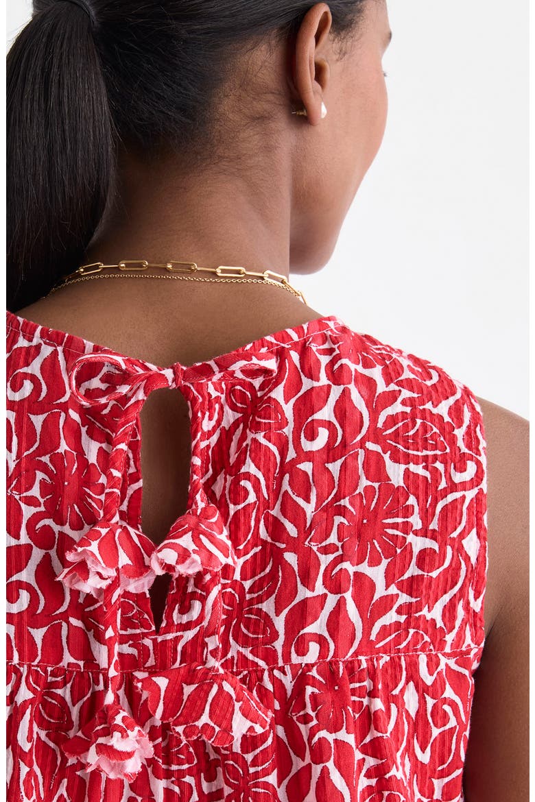 Lynn Print Sleeveless Top, Alternate, color, LIGHTHOUSE RED LEILA