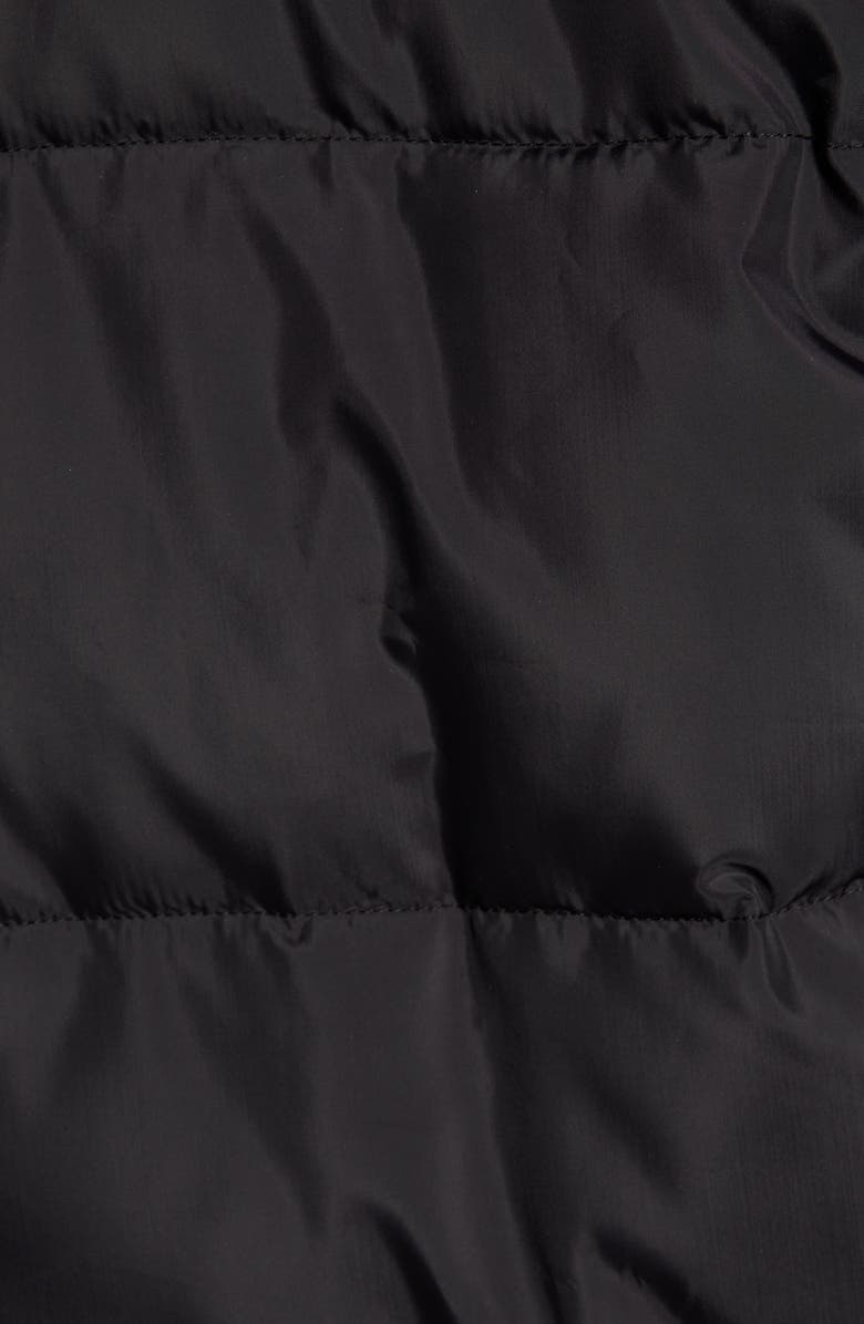 Maralyn & Me Faux Fur Trim Longline Puffer Jacket, Alternate, color,