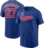 Nike Men's Nike Vladimir Guerrero Blue Montreal Expos Cooperstown Collection Fuse Name & Number T-Shirt