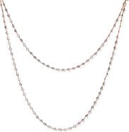 CZ by Kenneth Jay Lane Cubic Zirconia Station Chain Layered Necklace