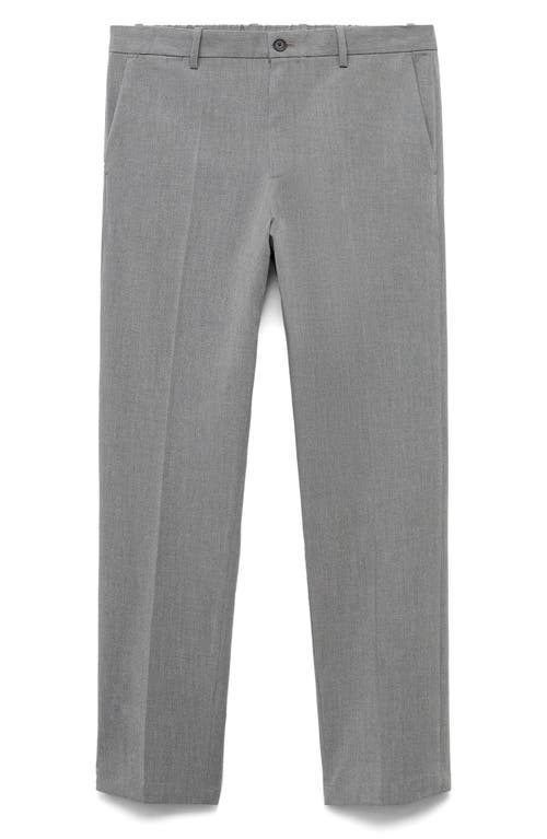 Mango Bologna Slim Fit Stretch Pants In Gray