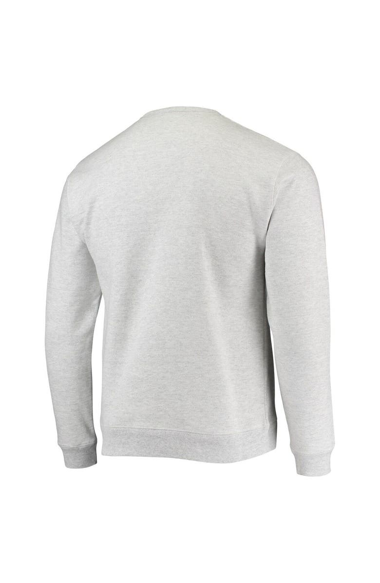 LEAGUE COLLEGIATE WEAR Men's League Collegiate Wear Heathered Gray Syracuse Orange Upperclassman Pocket Pullover Sweatshirt, Alternate, color,