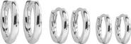 Girls Crew Angel City Set of 3 Hoop Earrings