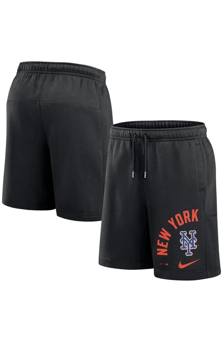 Nike Men's Nike Black New York Mets Arched Kicker Shorts, Alternate, color, 