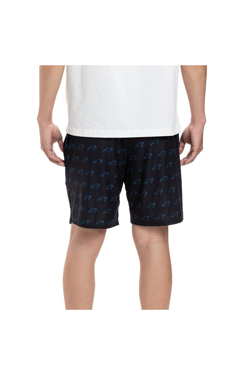 CONCEPTS SPORT Men's Concepts Sport Black Carolina Panthers Gauge Jam Two-Pack Shorts Set, Alternate, color, 
