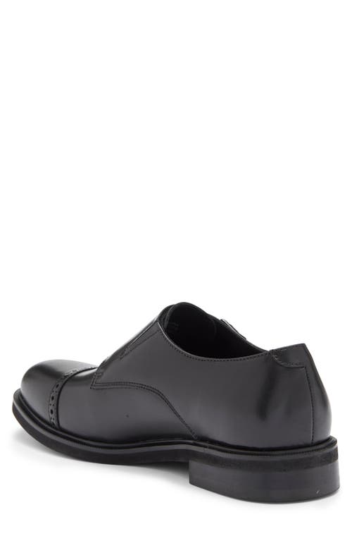 Nordstrom Rack Ruben Cap Toe Double Monk Strap Shoe In Black