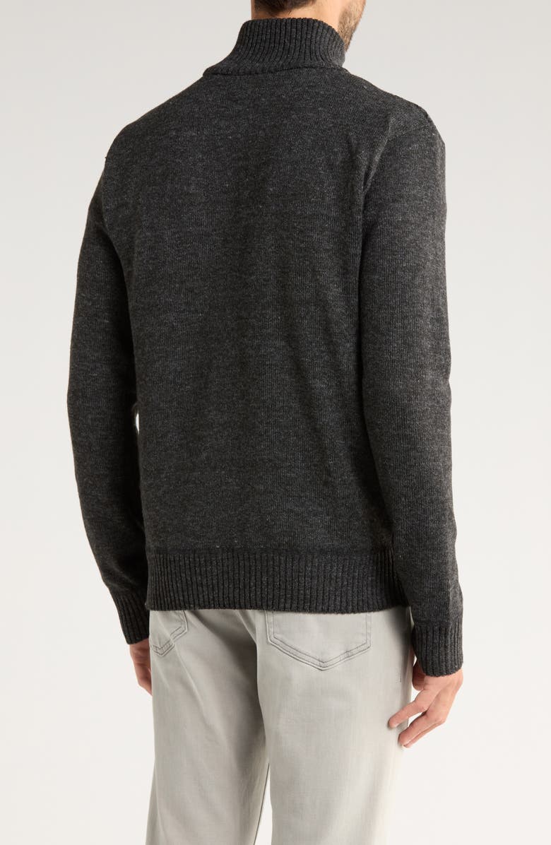 Buffalo Jeans Water Button Half Cable Knit Sweater, Alternate, color, Black