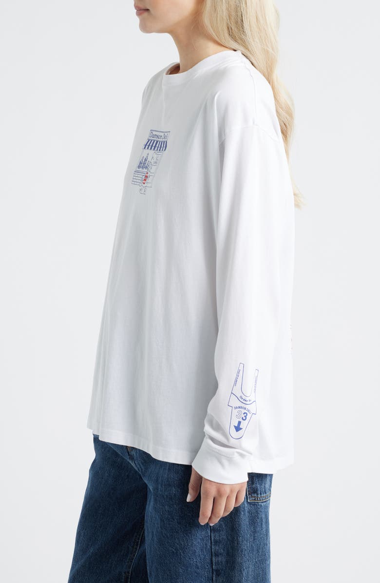 Damson Madder Graphic Deli Organic Cotton Top, Alternate, color, Off White