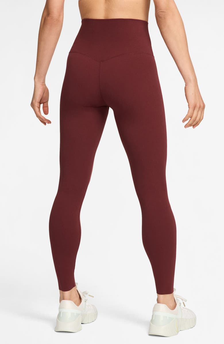 Nike Zenvy Gentle-Support High-Waisted 7/8 Leggings, Alternate, color, Dark Team Red/ Black
